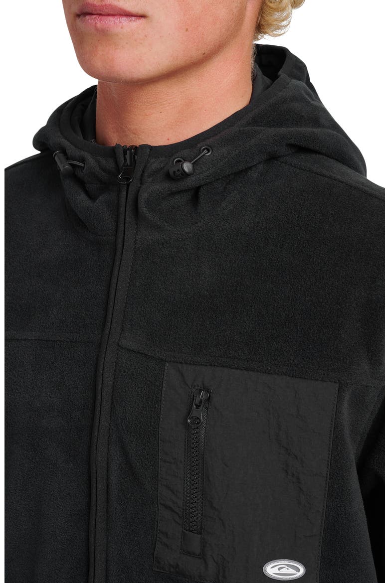 Reversible Zip Hoodie, Alternate, color, BLACK