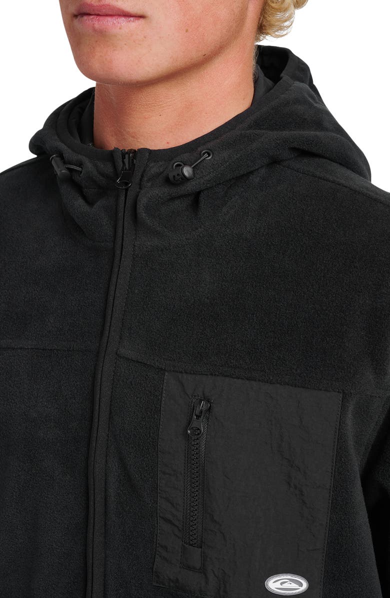 Quiksilver Reversible Zip Hoodie, Alternate, color, Black