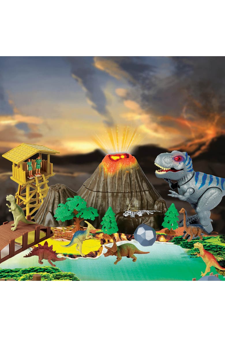Prehistoric Times Large Dinosaur Park W/ Walking Trex  3+, Alternate, color, Multicolored
