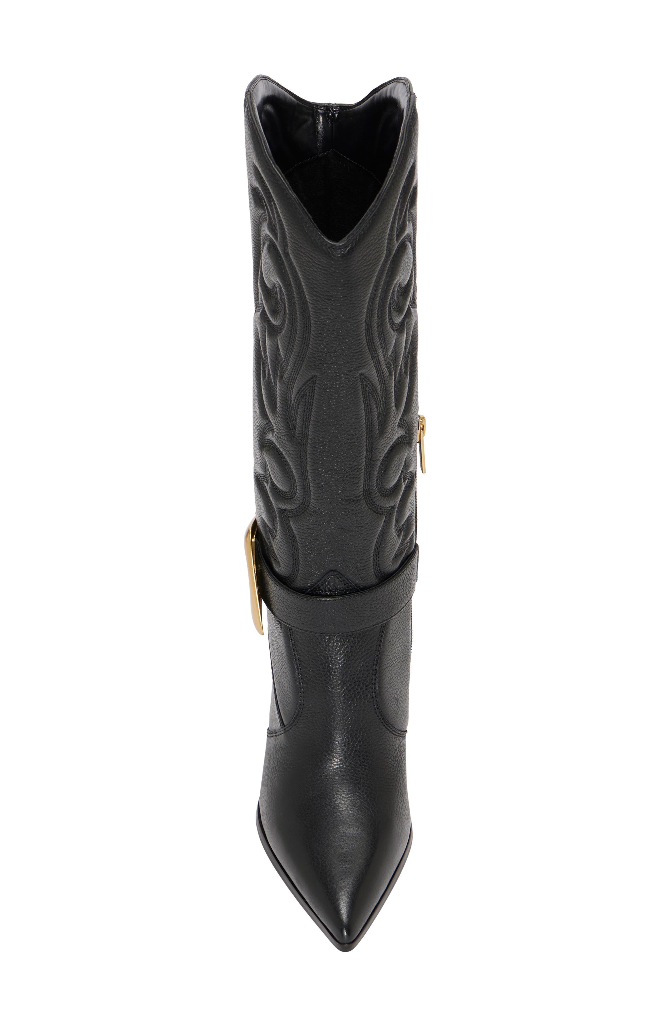 Vince Camuto Biancaa Pointed Toe Western Boot, Alternate, color, 