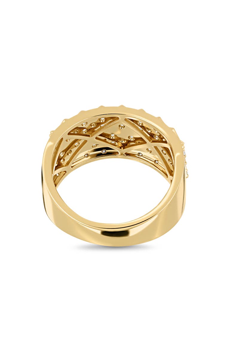 18K Gold Cleo Diamond Wide Ring (Online Trunk Show), Alternate, color, 18K YELLOW GOLD