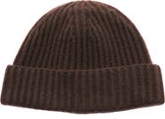 Portolano Cashmere Ribbed Cuffed Beanie