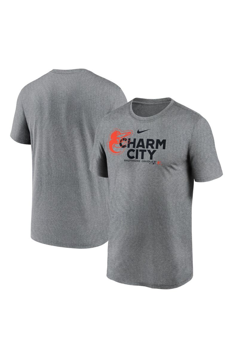 Nike Men's Nike Heathered Charcoal Baltimore Orioles Local Rep Legend Performance T-Shirt, Main, color, Heather Charcoal