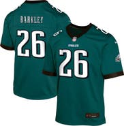 Nike Youth Nike Saquon Barkley Midnight Green Philadelphia Eagles Team Player Game Jersey