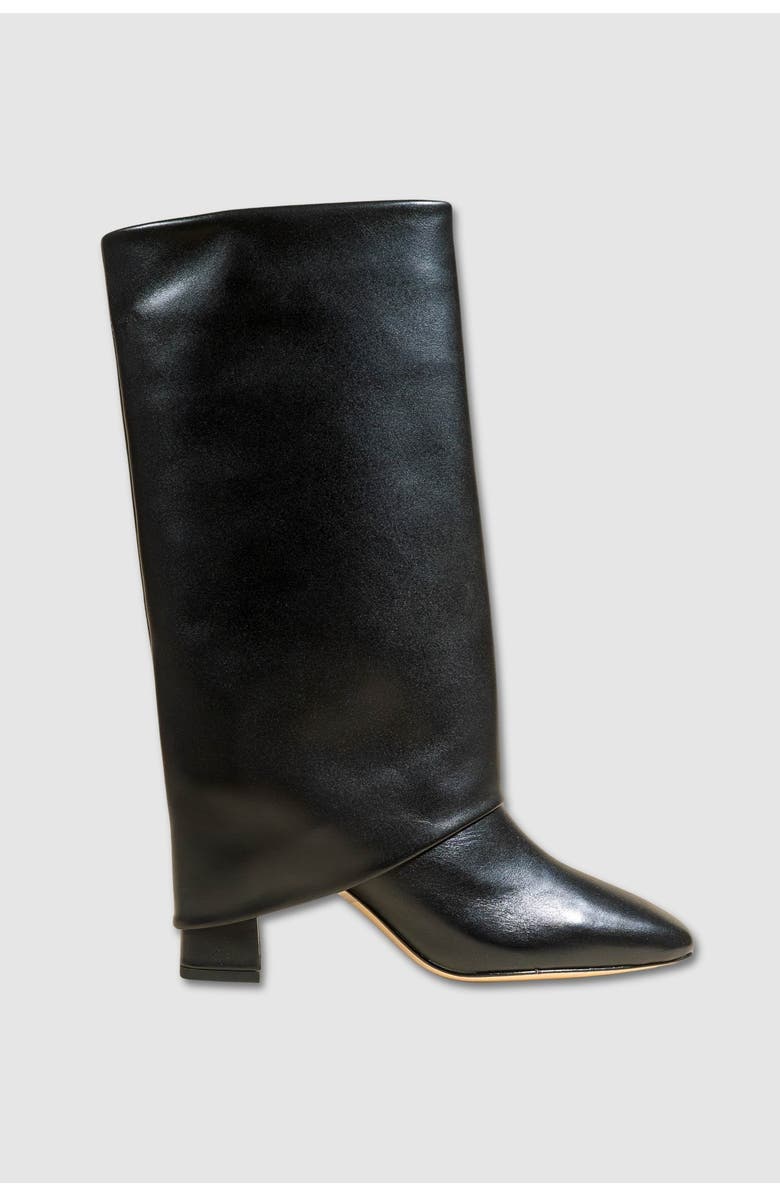 MI/MAI Noumea Mid Calf Turn Up Boot, Main, color, Black