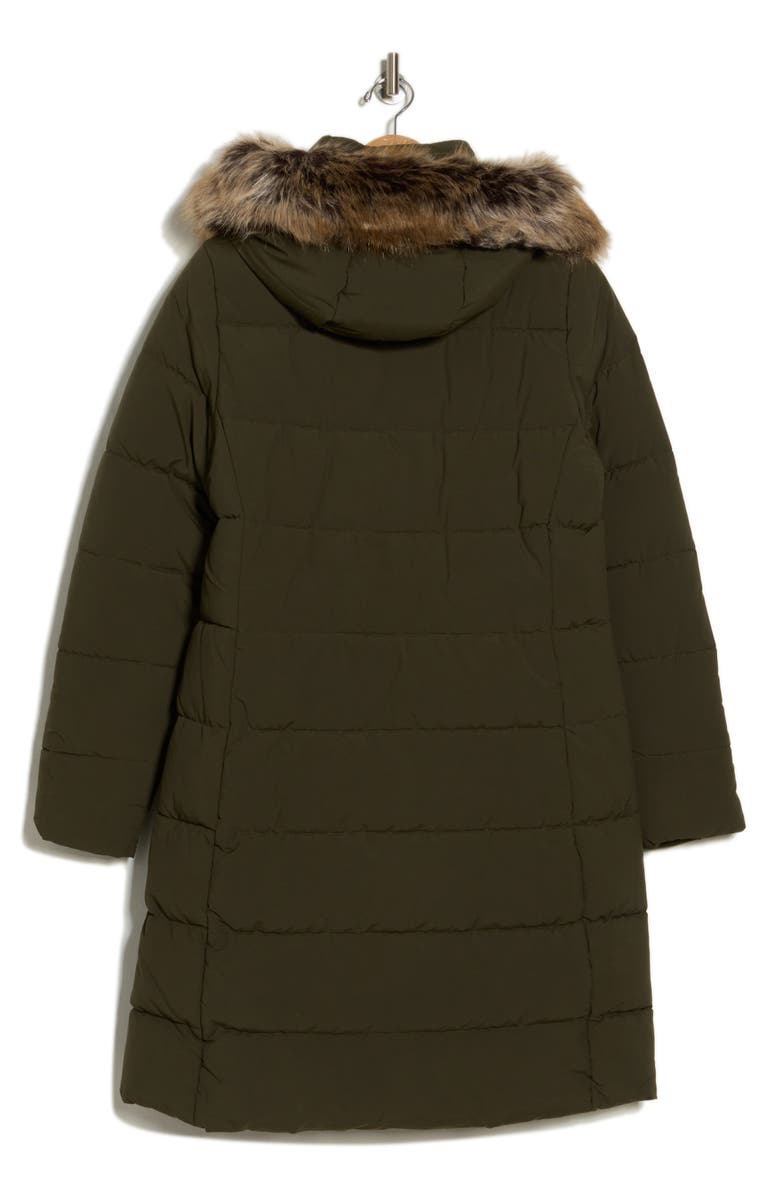 Barbour Grayling Quilted Coat with Faux Fur Trim, Alternate, color, 