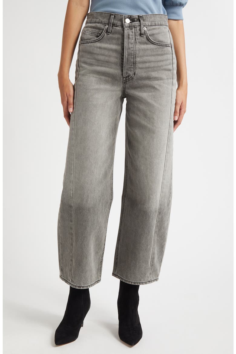 Ryder High Waist Barrel Leg Jeans, Main, color, VOLCANIC DUST