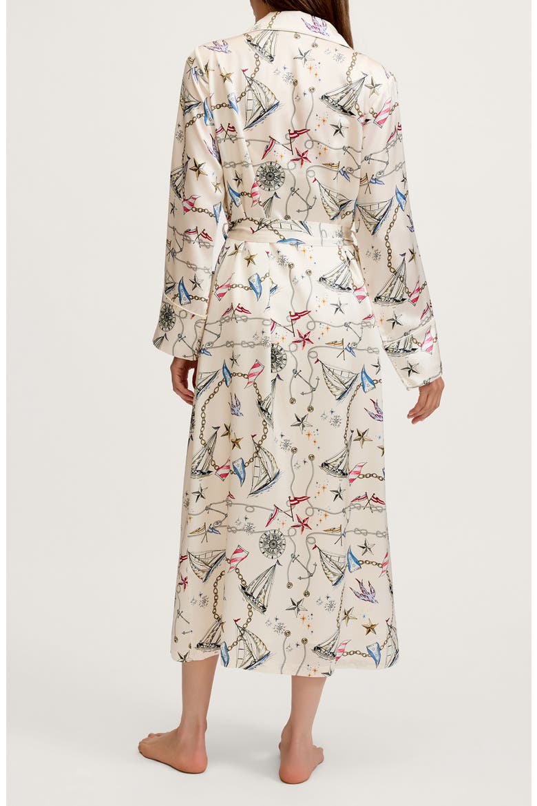 Silk Long Robe, Alternate, color, BEIGE