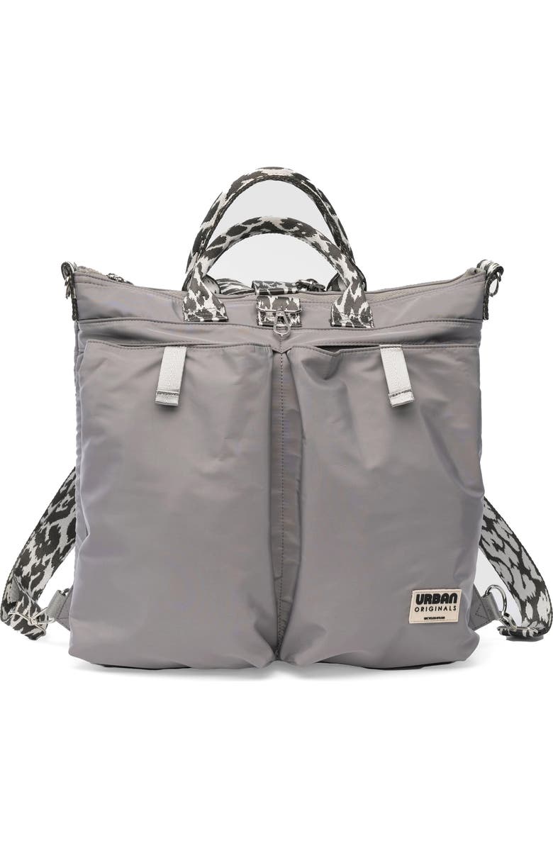 Urban Originals Como Tote Backpack, Main, color, Grey