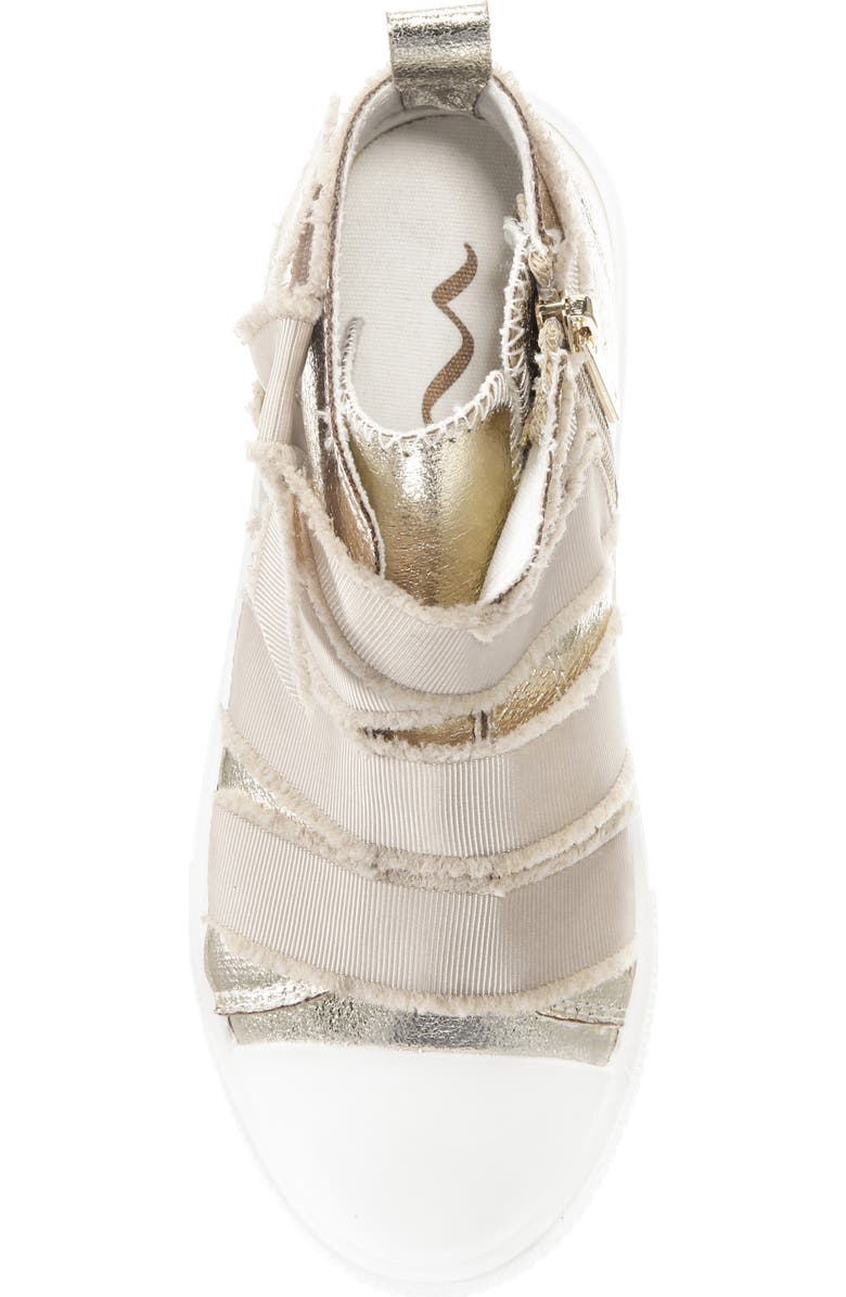 Nina Ellen Metallic High Top Sneaker, Alternate, color,