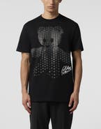 PHILIPP PLEIN Round Neck T-Shirt Teddy Strass Teddy Bear Men