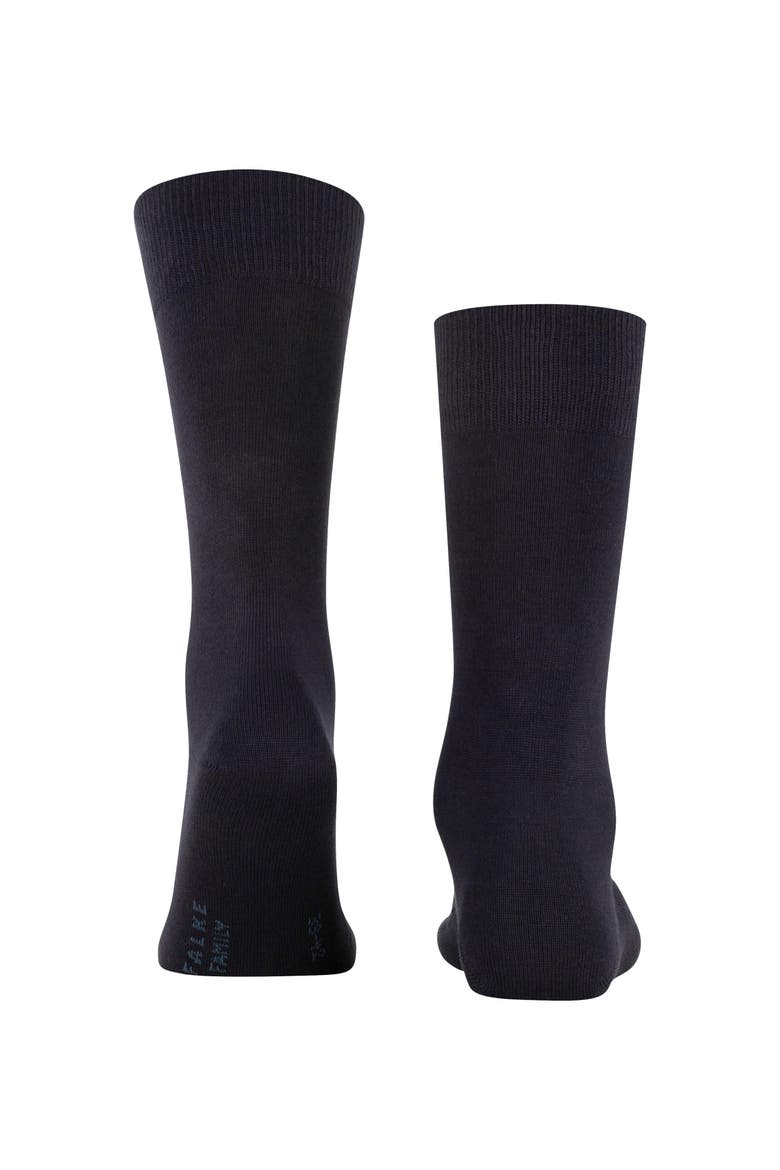 Family Sustainable Cotton Socks, Alternate, color, Dark Navy