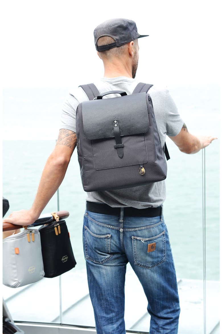 Hastings Diaper Backpack, Alternate, color, CARBON