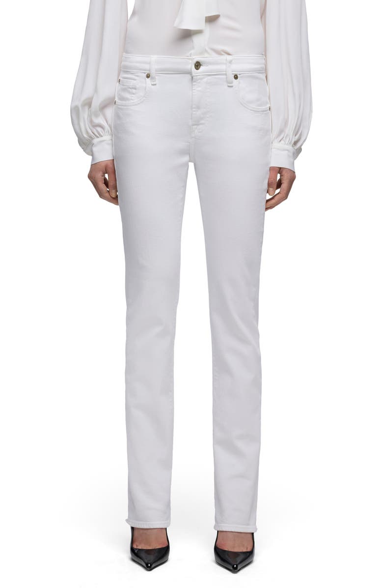 7 For All Mankind The Slim Skinny Leg Jeans, Main, color, Pure White