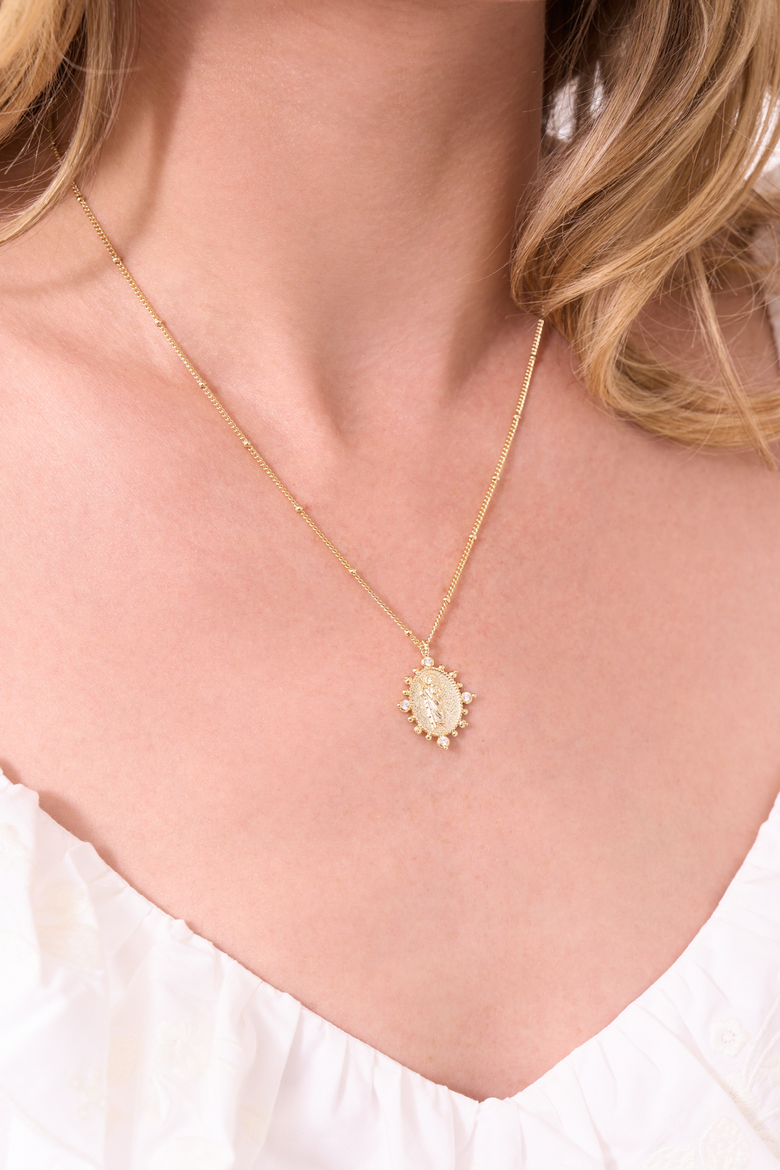 Chapel Necklace, Alternate, color, GOLD