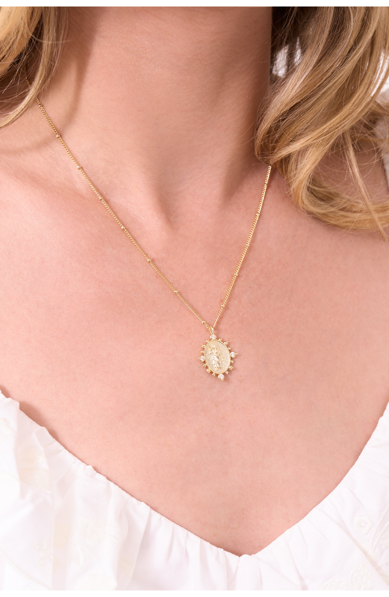 Electric Picks Chapel Necklace, Alternate, color, Gold