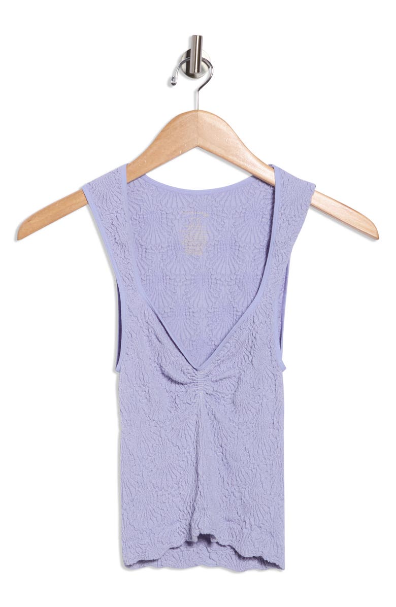 Free People Love Letter Floral Smocked Top, Alternate, color, Perri Purple
