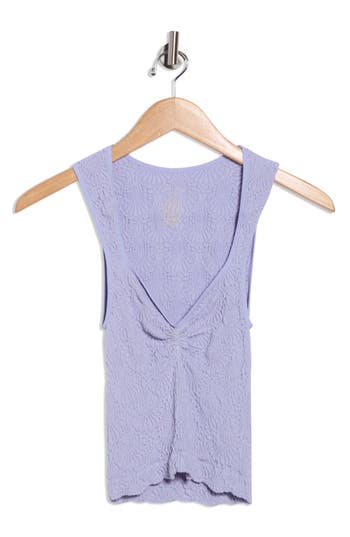 Free People Love Letter Floral Smocked Top In Purple