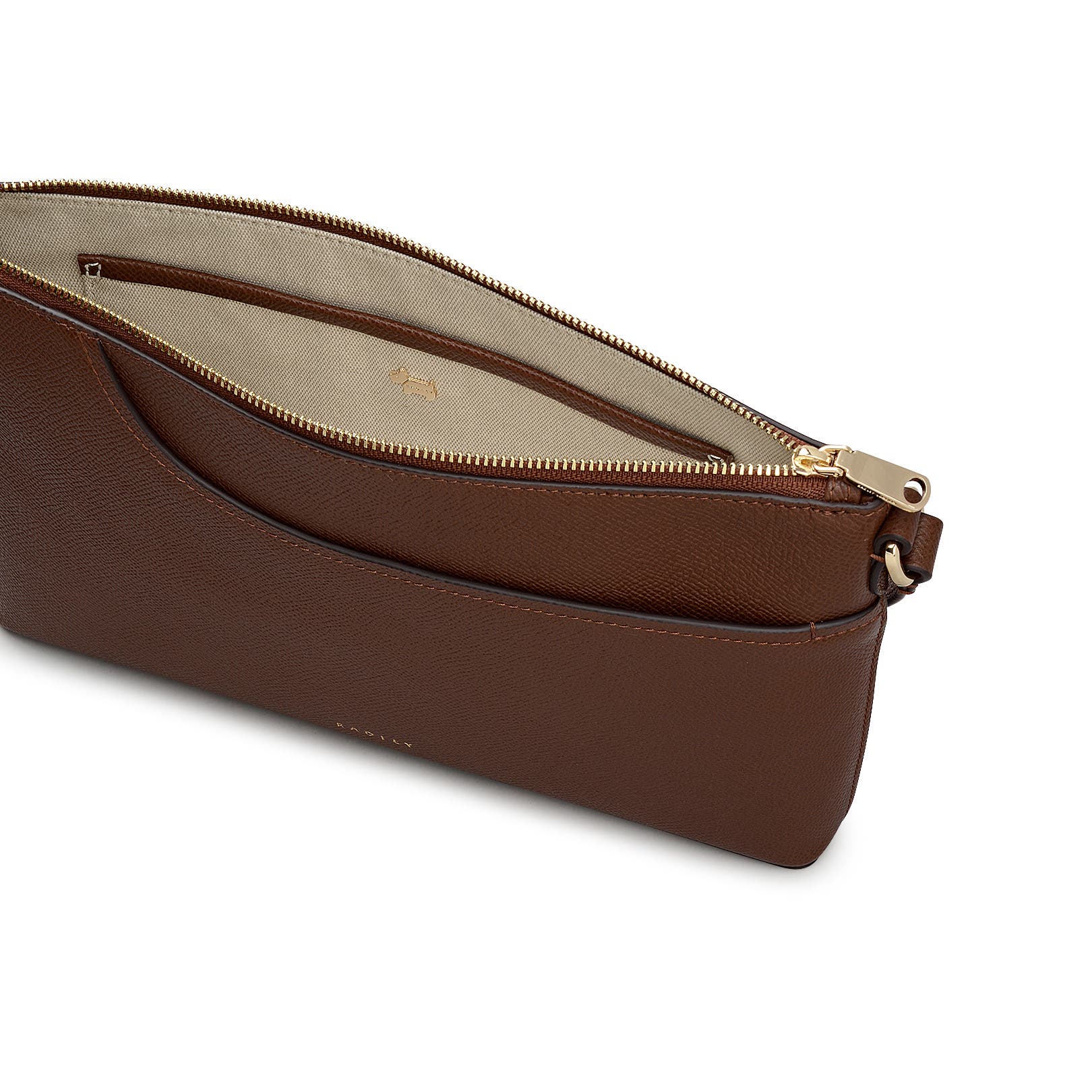 Radley Pockets - Texture Medium Ziptop  Crossbody Bag, Alternate, color, Chocolate