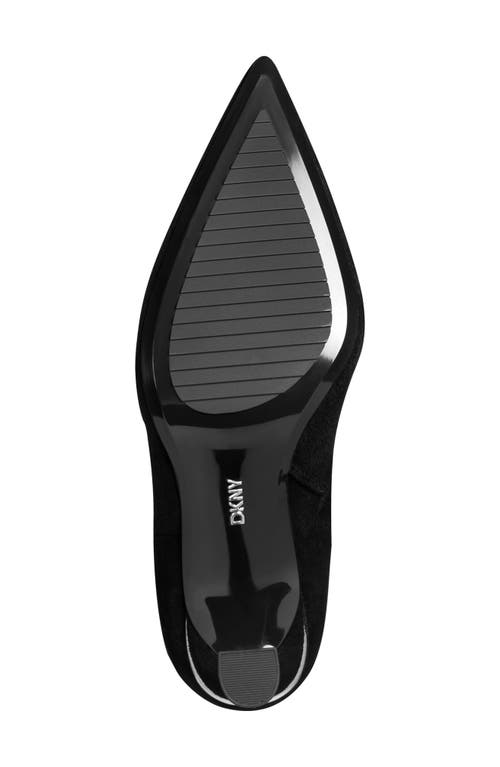 Dkny Cainon Pointed Toe Knee High Boot In Black