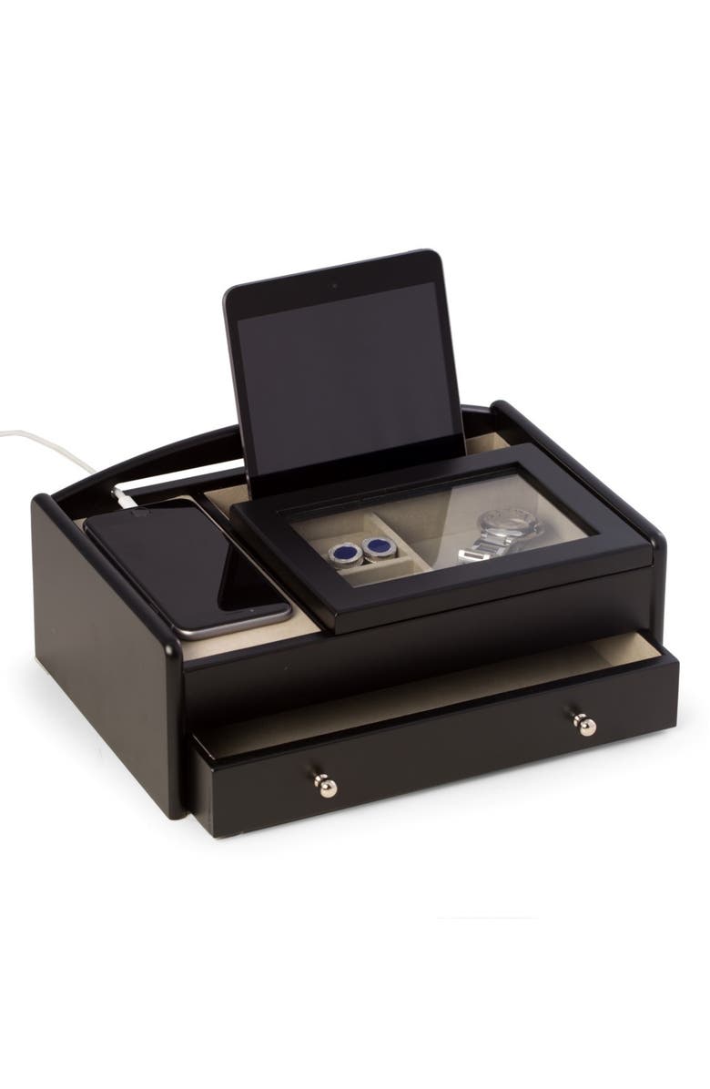 Bey-Berk Bedside Valet Storage Organizer, Alternate, color, NO COLOR