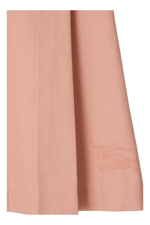 Burberry Pleated Cotton Skirt In Pink