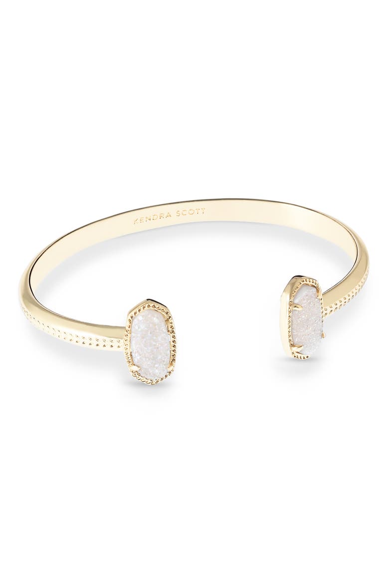 Elton Station Cuff Bracelet, Alternate, color, IRIDESCENT DRUSY/ GOLD