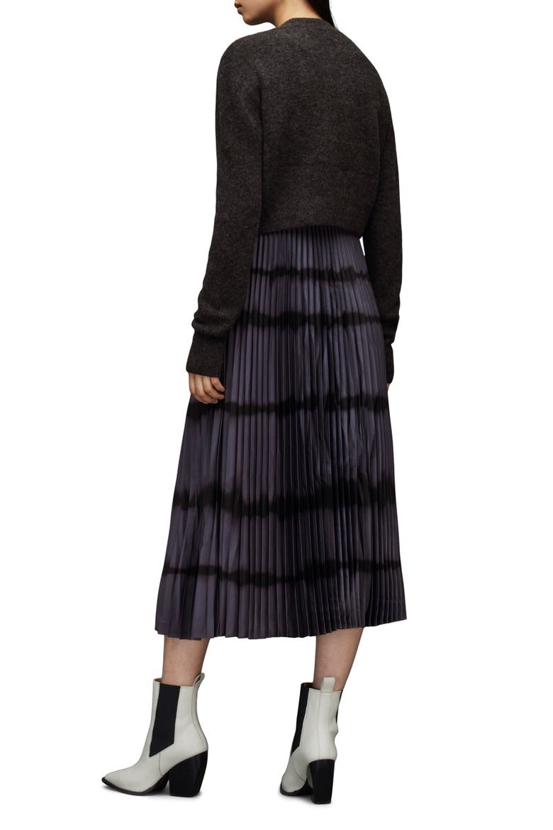 Curtis Two-Piece Sweater & Midi Dress, Alternate, color, CHARCOAL/ PIPE GREY