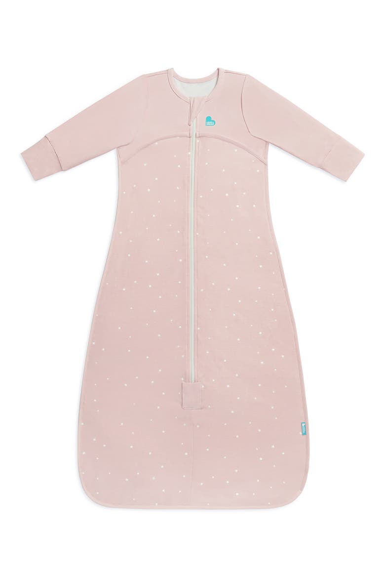 Long Sleeve 1.0 TOG Stretch Cotton Sleep Bag, Main, color, POWDER PINK