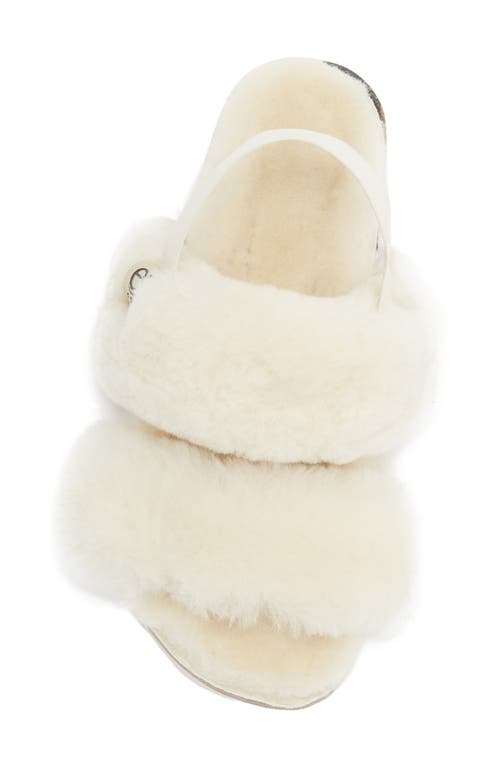 Ez Feet Genuine Shearing Two-band Sandal In White