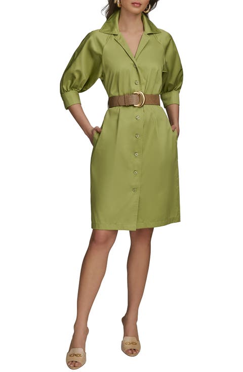 【Donna Karan New York】Belted Shirtdress Donna Karan New York Belted Shirtdress | Nordstrom