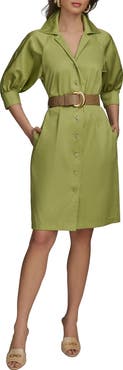 Donna Karan New York Belted Shirtdress