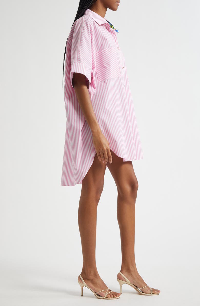 Camilla Salty Splendor Patch Oversize Tunic Shirt, Alternate, color, 