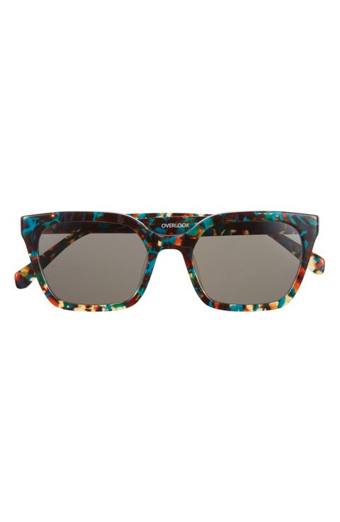 Overlook 50mm Polarized Cat Eye Sunglasses (Average)