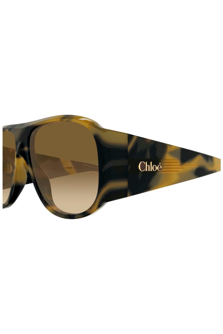 60mm Gradient Navigator Sunglasses, Alternate, color, HAVANA