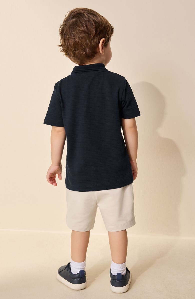 NEXT Kids' Cotton Polo & Short Set, Alternate, color, Blue
