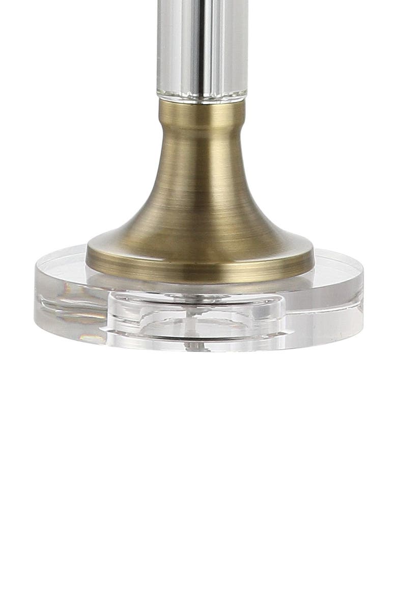 Mark 28" Crystal/Metal LED Table Lamp, Clear/Brass Gold, Alternate, color, Clear/Brass Gold