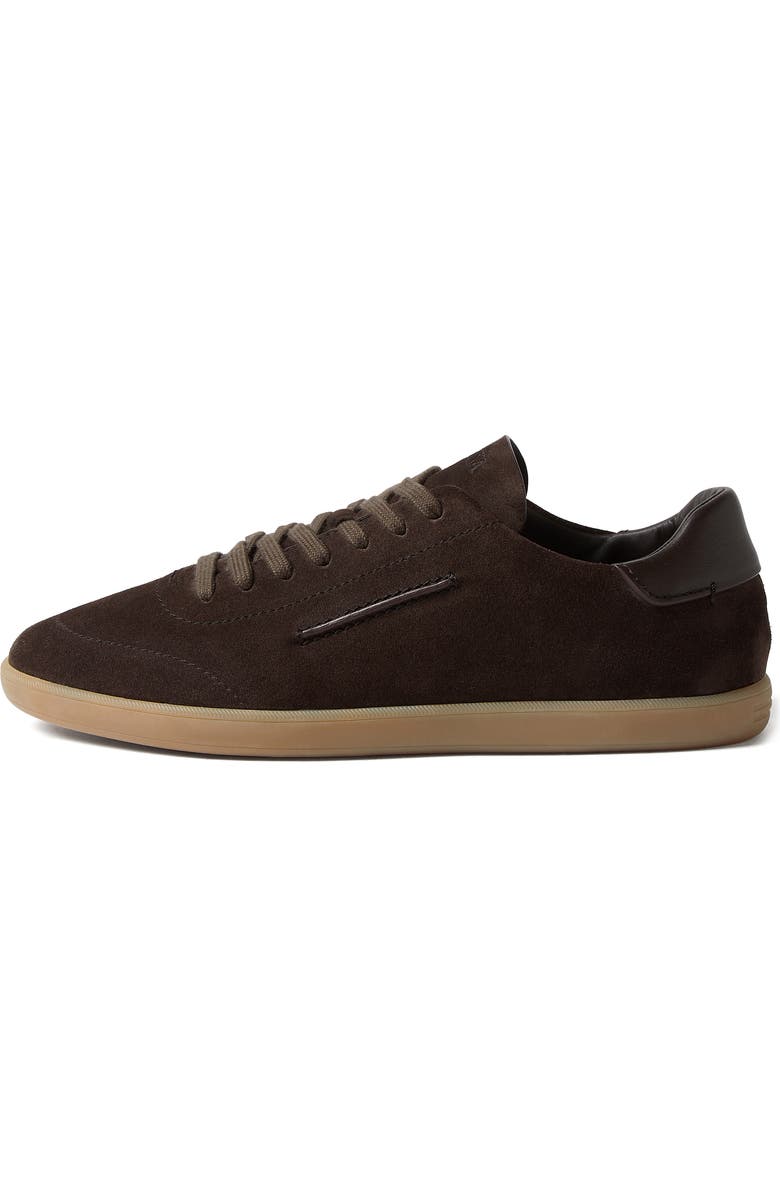 ZEGNA Dark Brown 232 Suede Low Top Sneaker, Alternate, color,