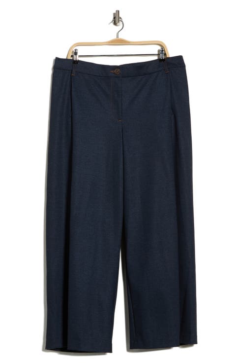 'Ab'Solution Skyrise Pleated Wide Leg Pants (Plus)