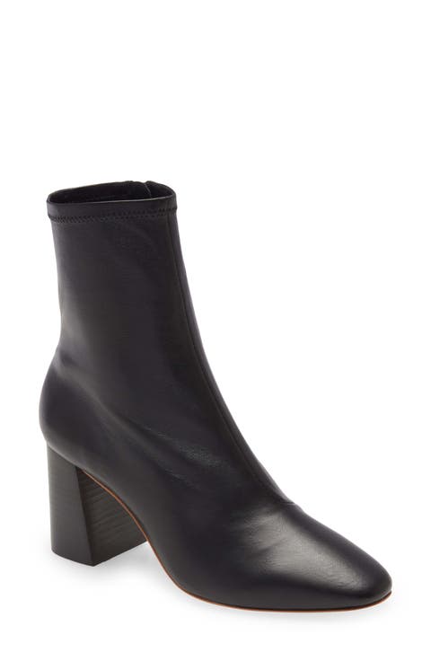 Elise Stretch Leather Bootie (Women)