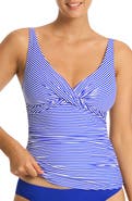 Sea Level Varsity Cross Front Multifit Tankini Top