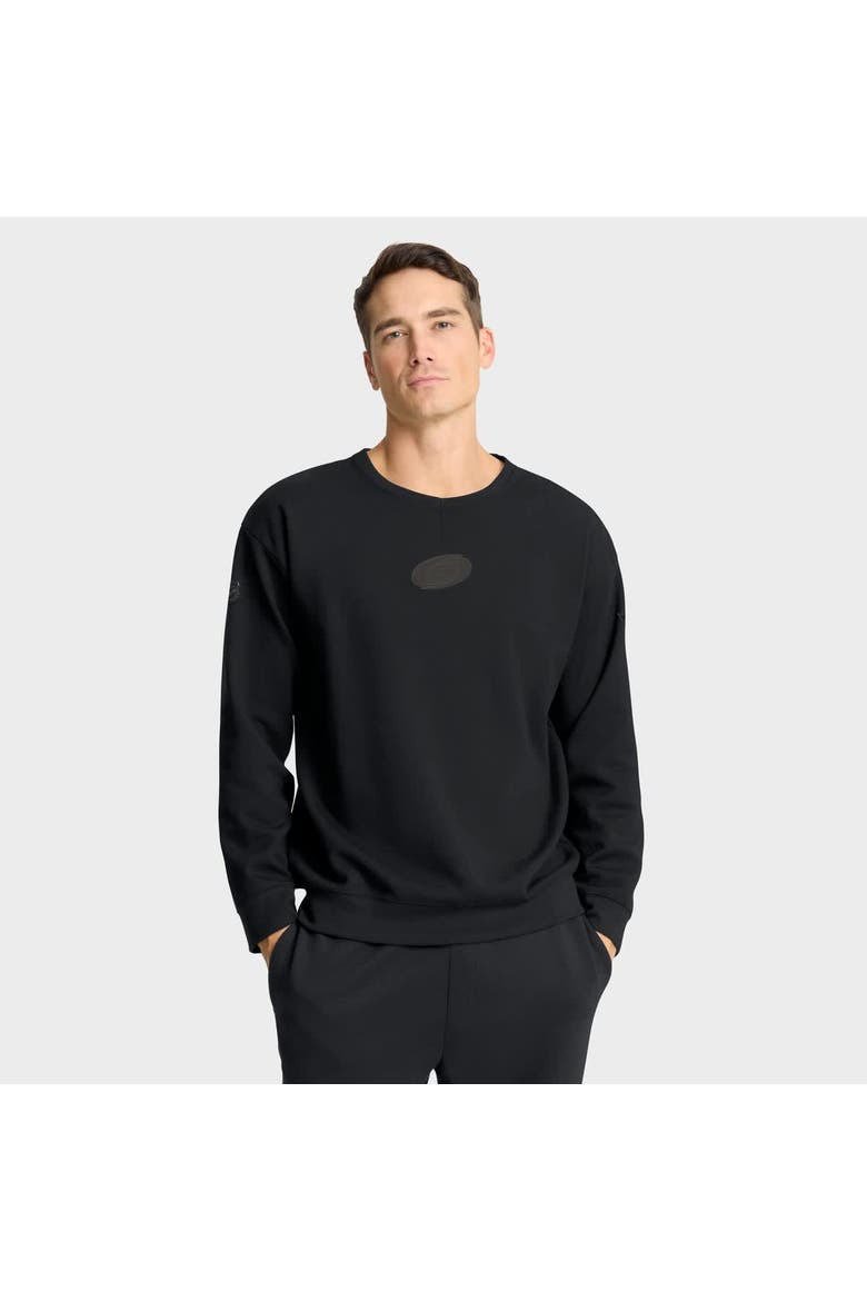 Men's Fanatics Black Carolina Hurricanes Authentic Pro Road Tri-Blend Sweatshirt, Main, color, Black
