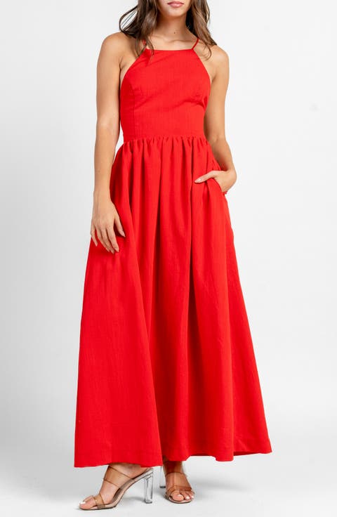 High Neck Maxi Dress