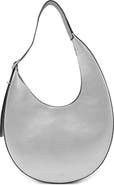 behno Medium Ina Metallic Leather Crescent Shoulder Bag