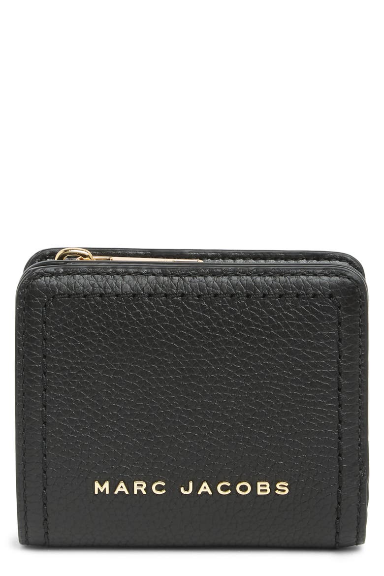 Mini Compact Wallet, Main, color, BLACK
