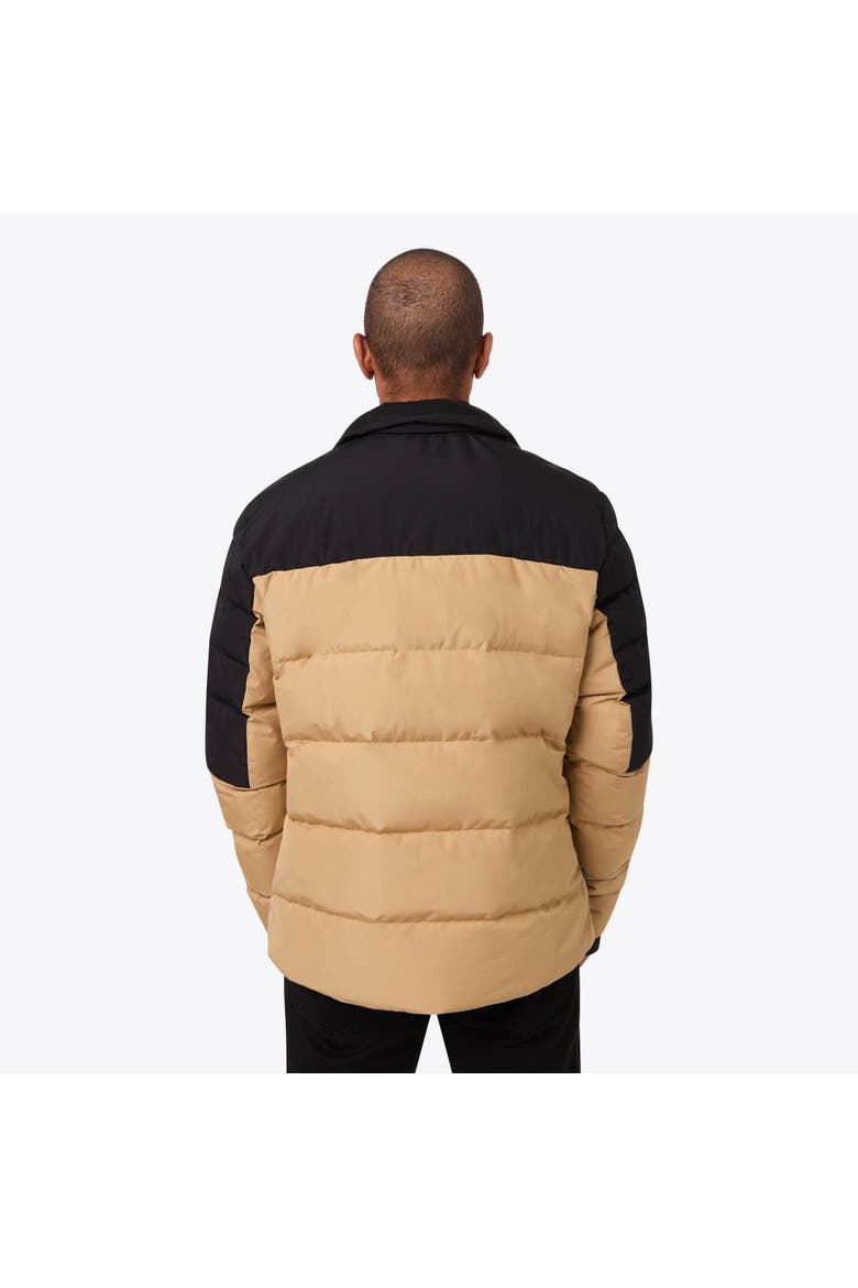 Crest 2.0 Men's Natural Down Heated Jacket, Alternate, color, Black/Tan