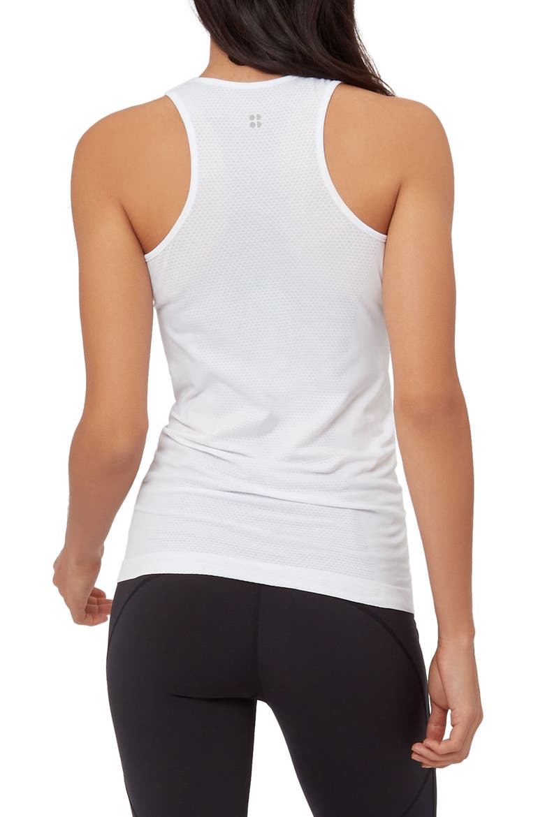 Athlete Seamless Workout Tank, Alternate, color, WHITE