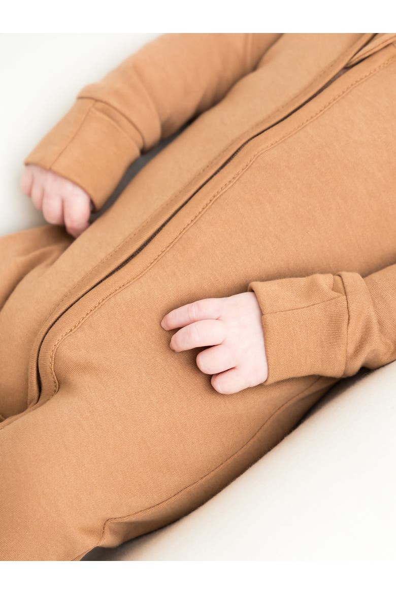 Organic Peyton Zipper Sleeper, Alternate, color, Ginger