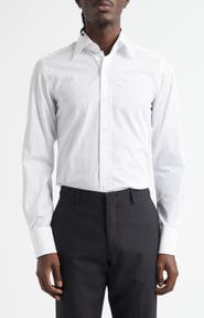 TOM FORD Slim Fit Cotton Poplin Button-Up Shirt
