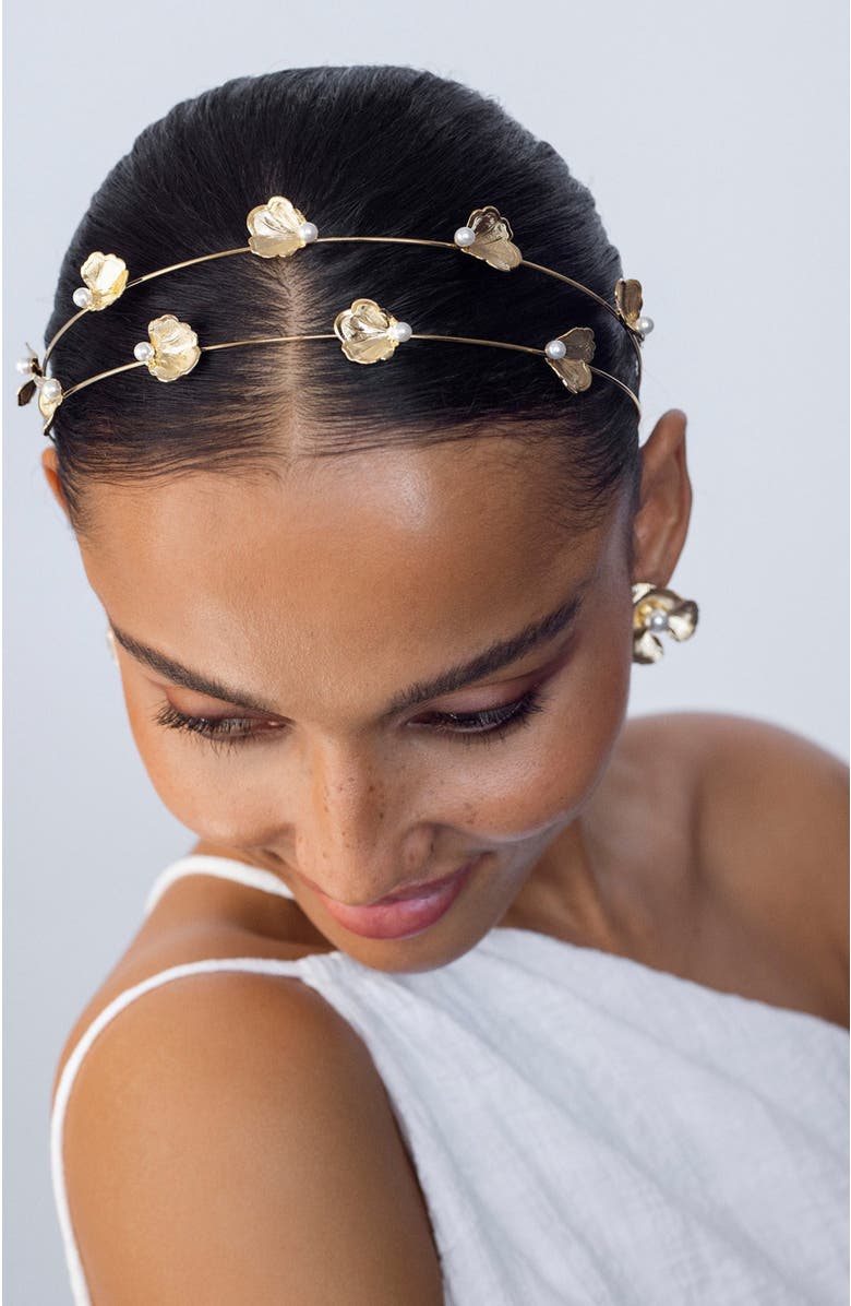 Epona Valley Double Venus Headband, Alternate, color, Gold